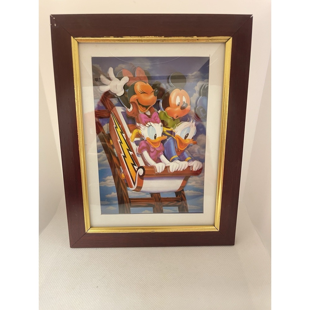 Disney Originals: "Rollercoaster Ride!" - Framed 8.5X6.5 Mickey & Friends 3D